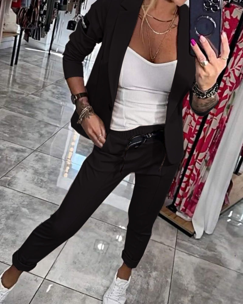 MALOU - SET TOP, GIACCA E PANTALONI