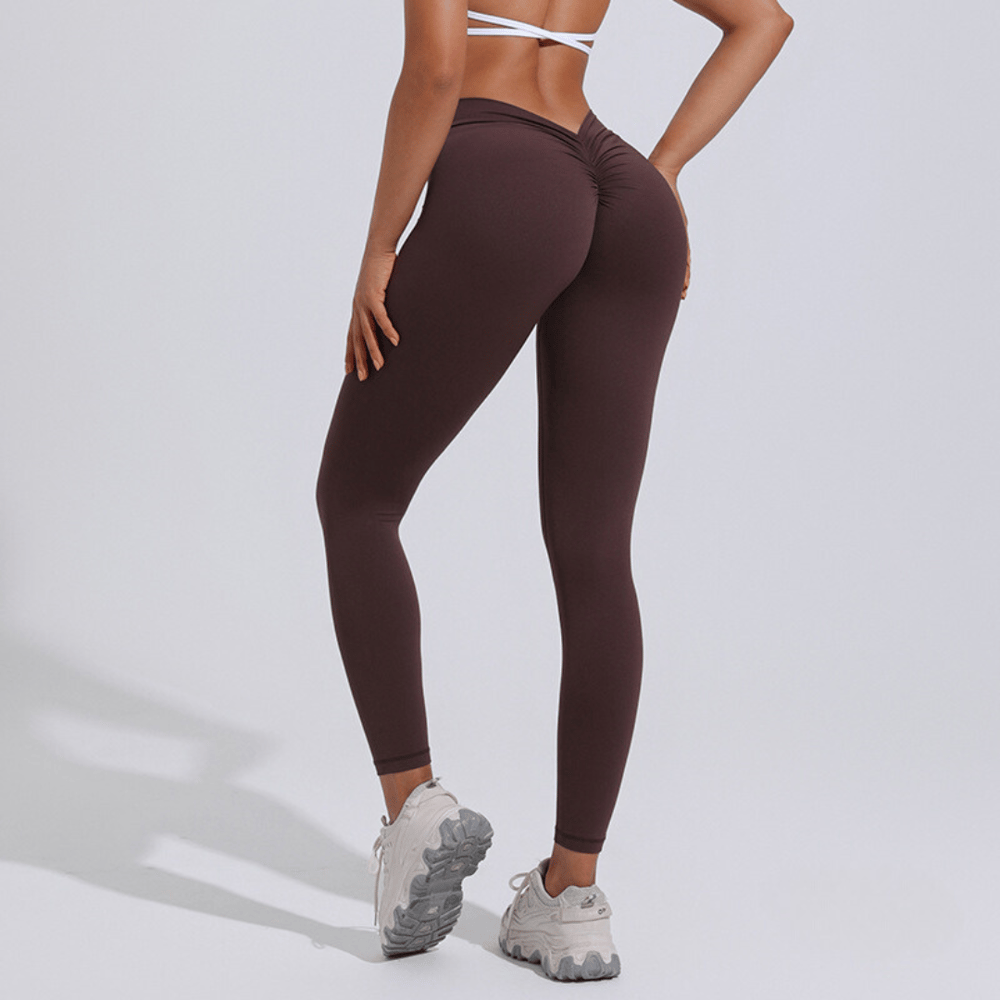 Fitness V Waist Butt Lifting High Waist Sports Leggings