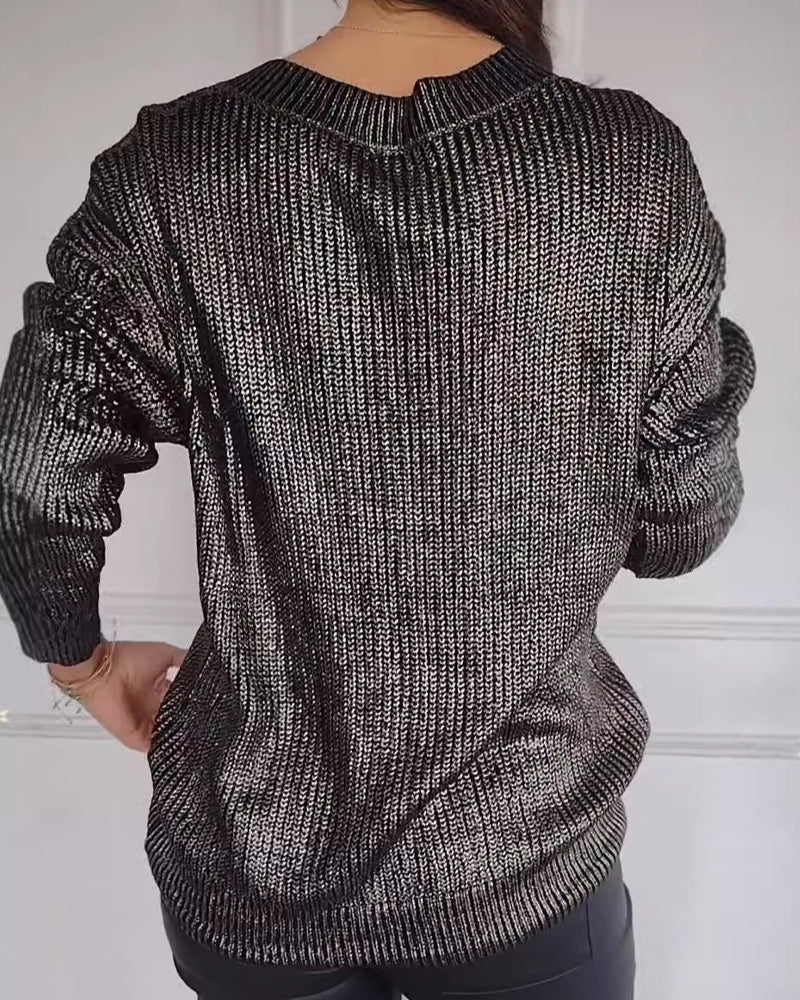 MERION - MAGLIONE CASUALE CON COLLO A V