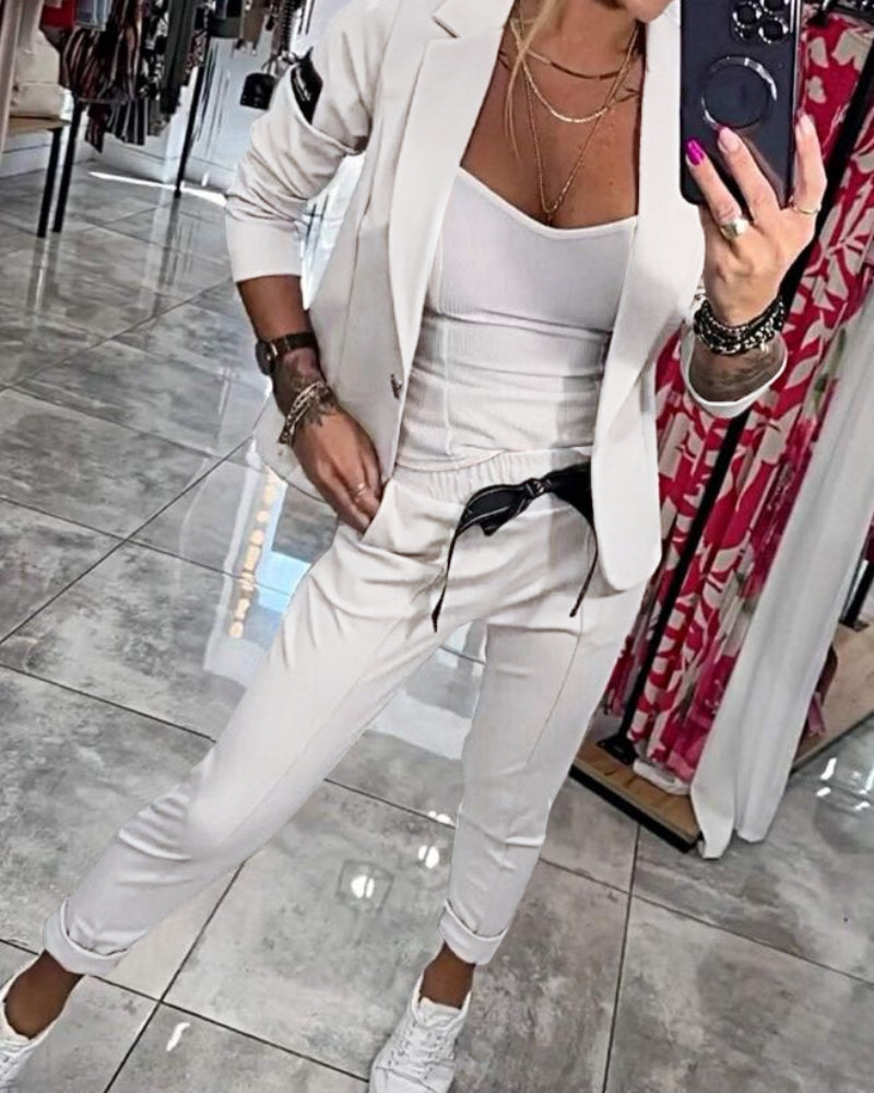 MALOU - SET TOP, GIACCA E PANTALONI