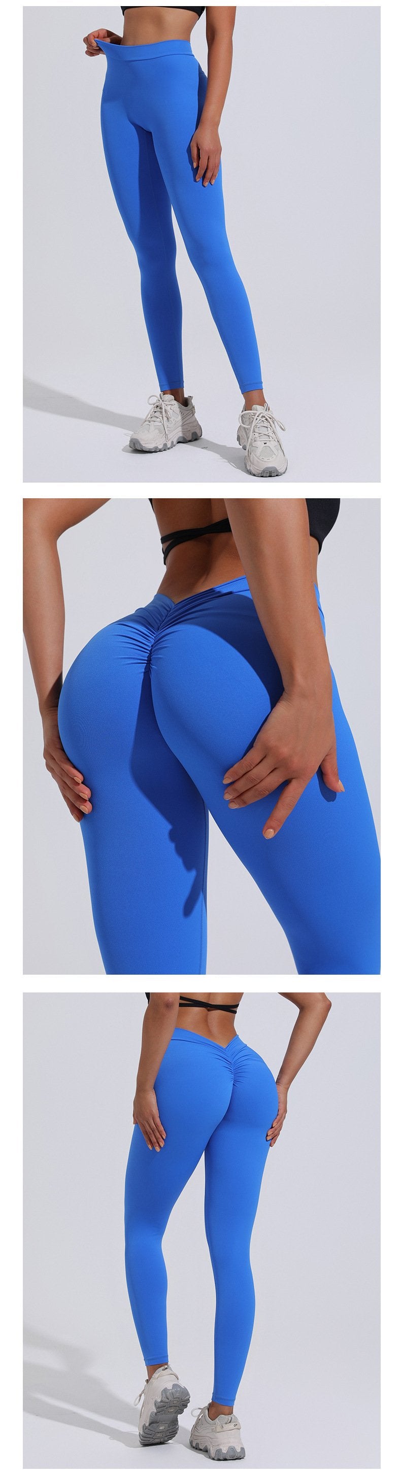 Fitness V Waist Butt Lifting High Waist Sports Leggings