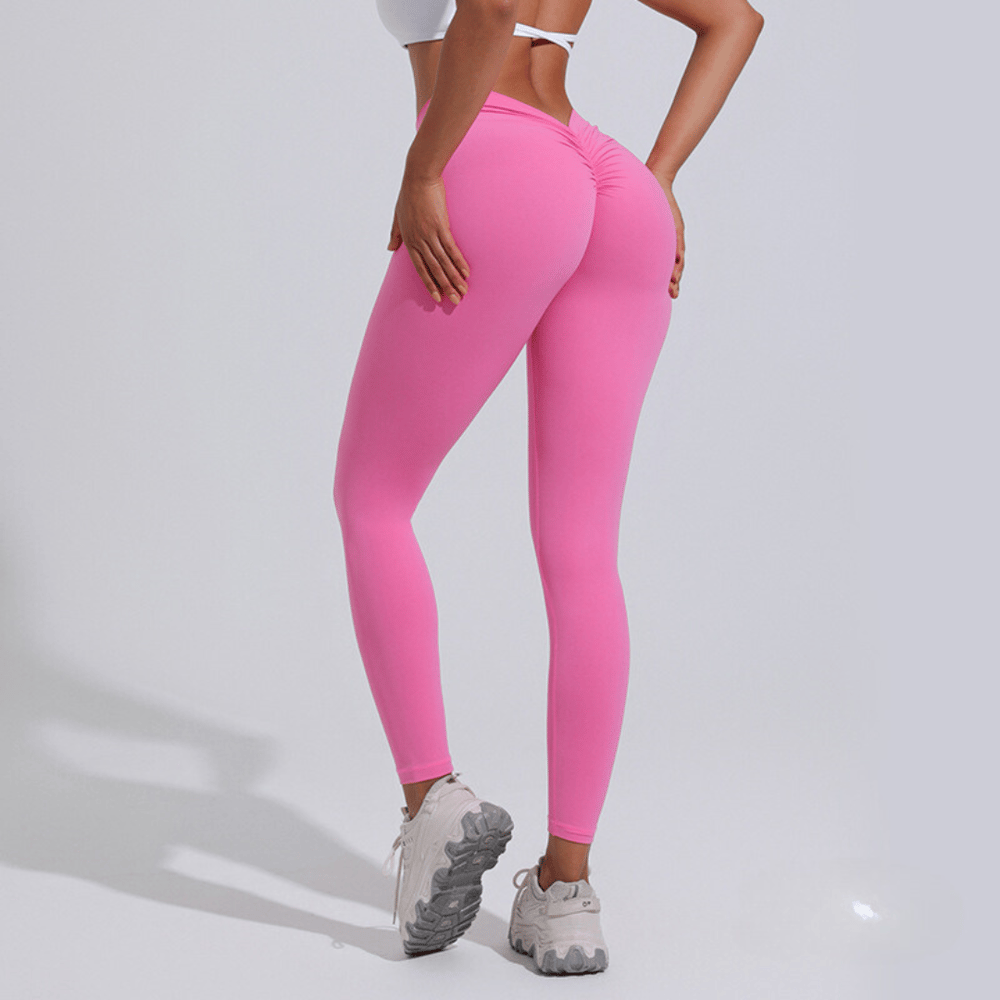 Fitness V Waist Butt Lifting High Waist Sports Leggings