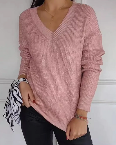 MERION - MAGLIONE CASUALE CON COLLO A V