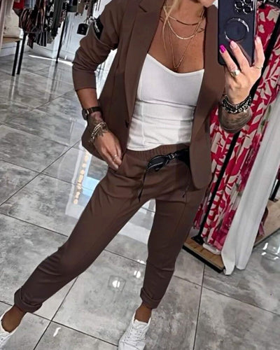 MALOU - SET TOP, GIACCA E PANTALONI
