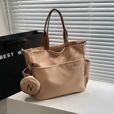 Canvas Tote Bag – Versatile Shoulder & Crossbody Handbag for Women | Functional Everyday Bag"