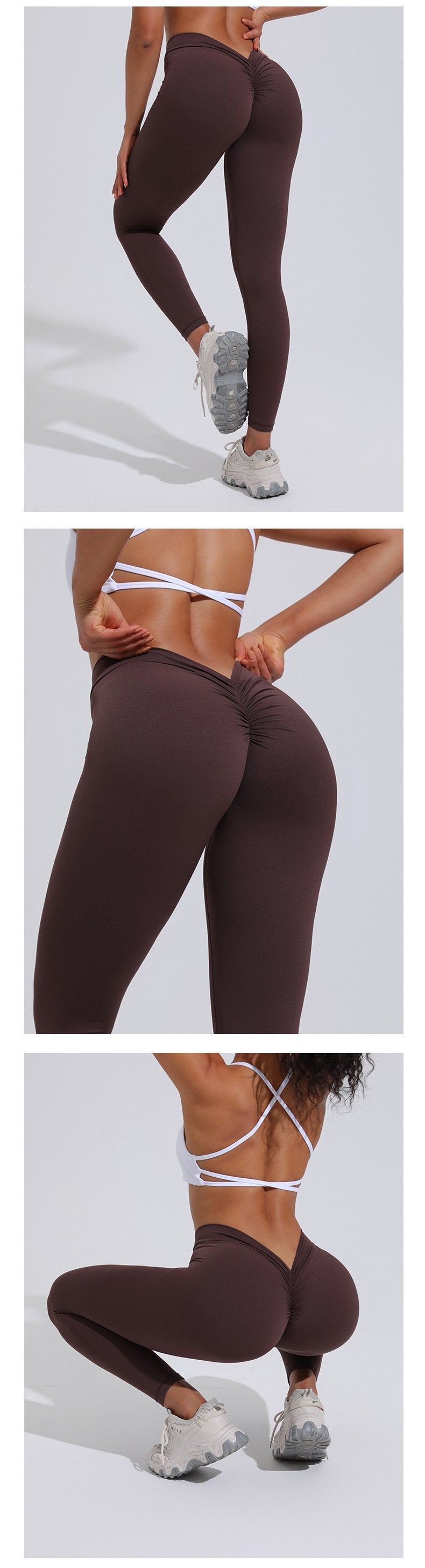 Fitness V Waist Butt Lifting High Waist Sports Leggings