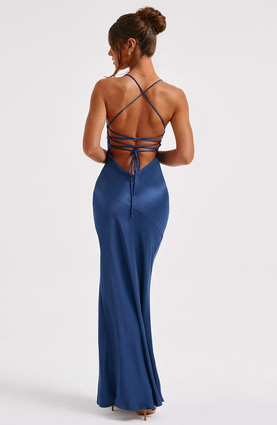 Isobel - Abito Maxi Blu Marino